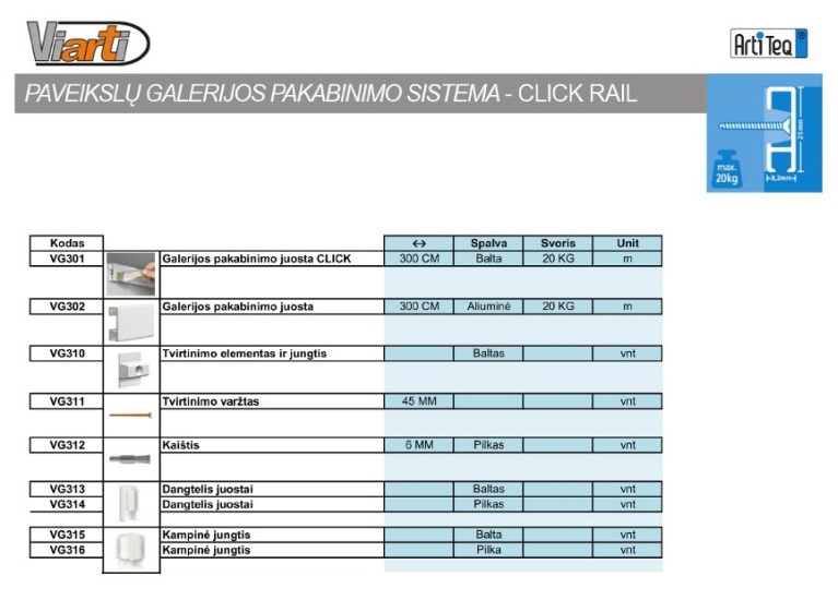 Picture hanging systems 3/4