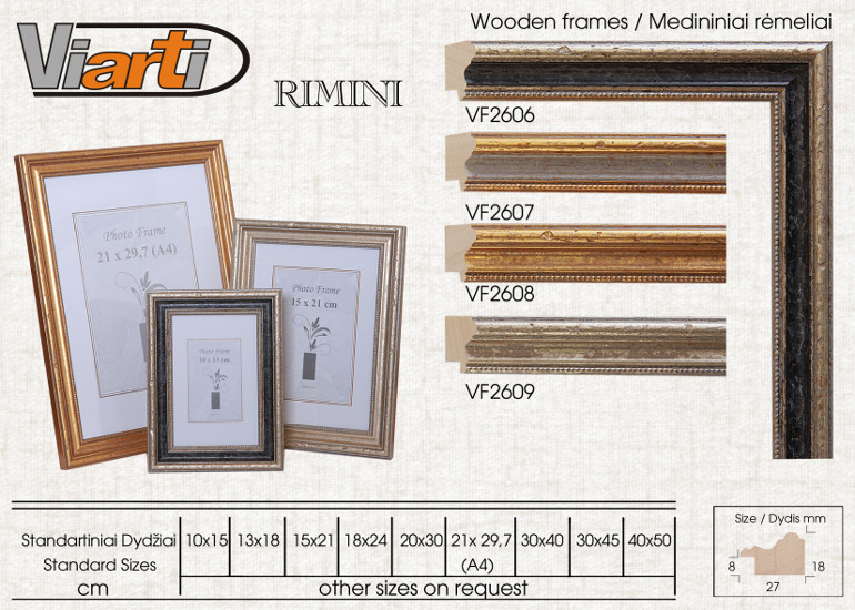 Wooden frames 25/27