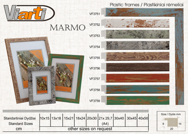 Plastic frames 13/21