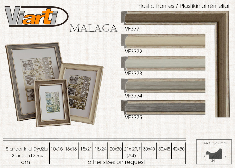 Plastic frames 14/21