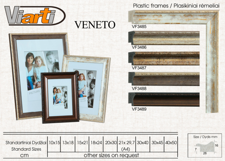 Plastic frames 15/21