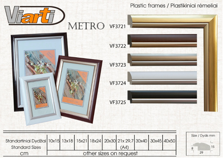 Plastic frames 18/21